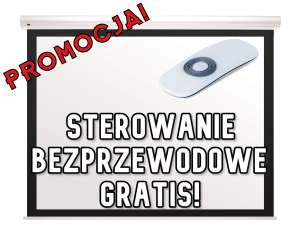 Kauber White Label BF 170x128 (4:3) ekran elektryczny z czarnym obramowaniem