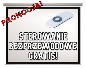 Kauber Inceiling BF 170x72 (2.35:1) ekran elektryczny do zabudowy sufitowej z czarnym obramowaniem