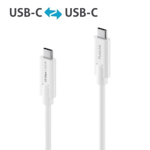 PureLink IS2510-015 iSeries kabel USB-C/USB-C 3.1 (Gen 2) 10Gbps, 1,5m, biały